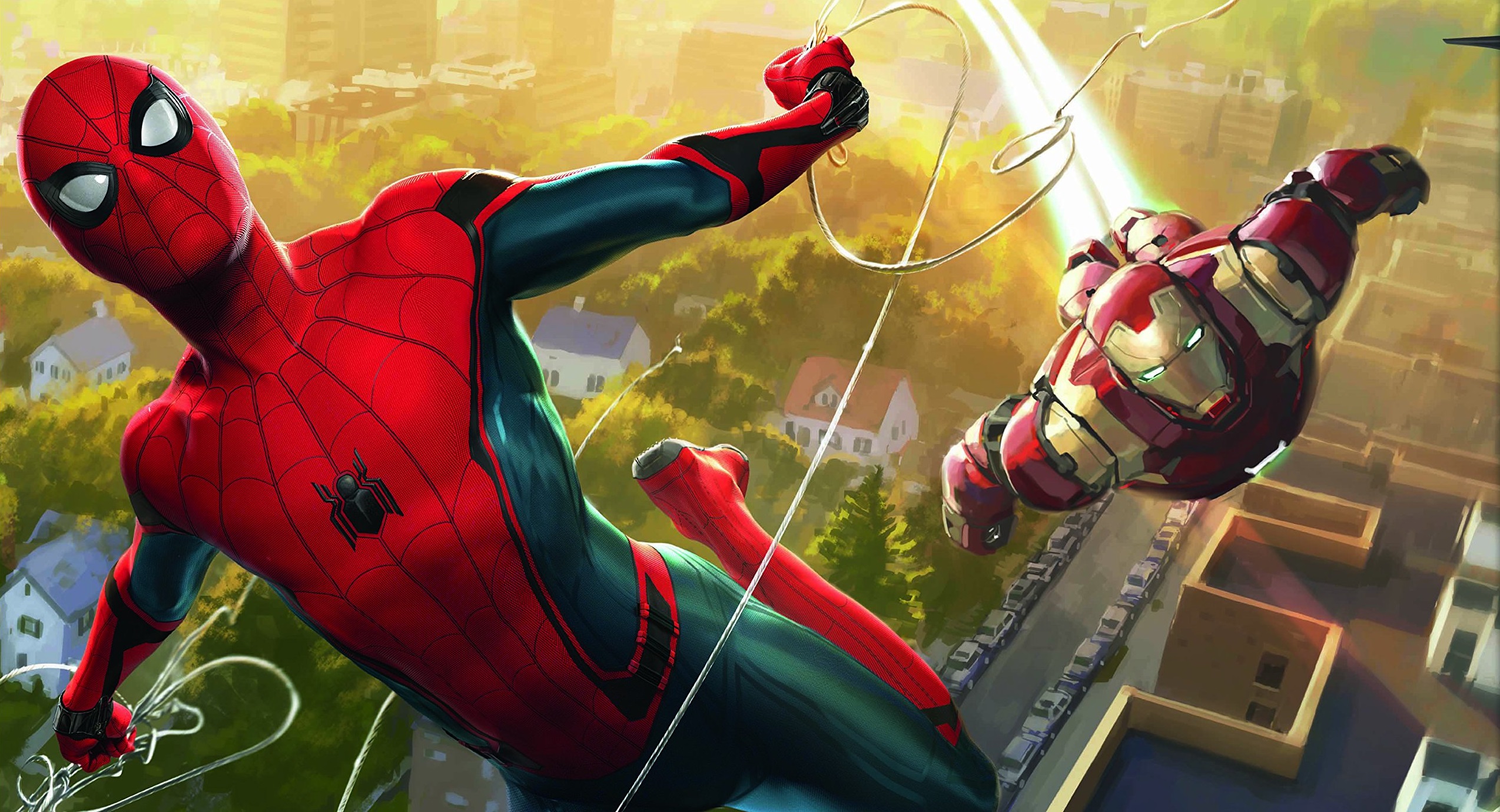 Iron Man And Spiderman Artwork Wallpapers