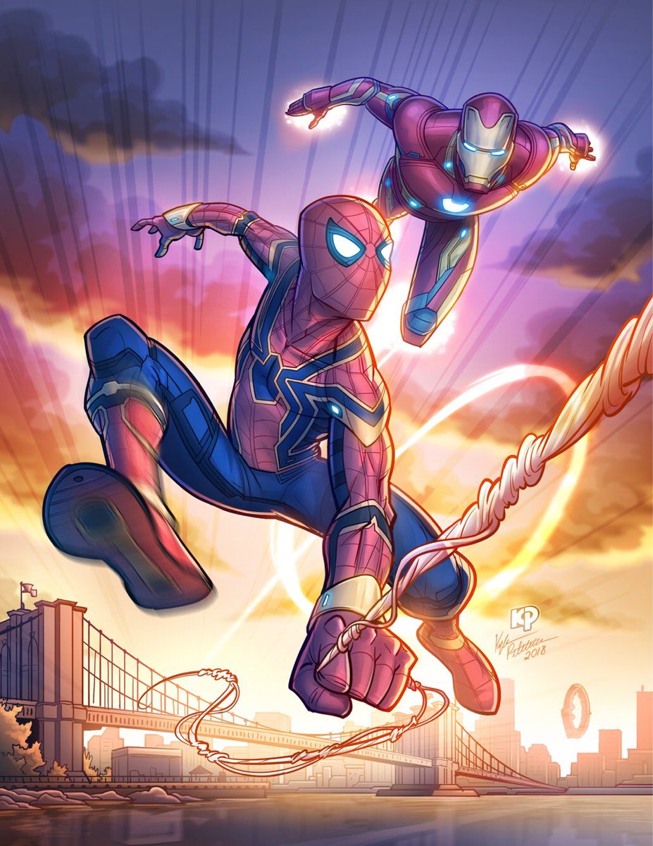 Iron Man And Spiderman Artwork Wallpapers