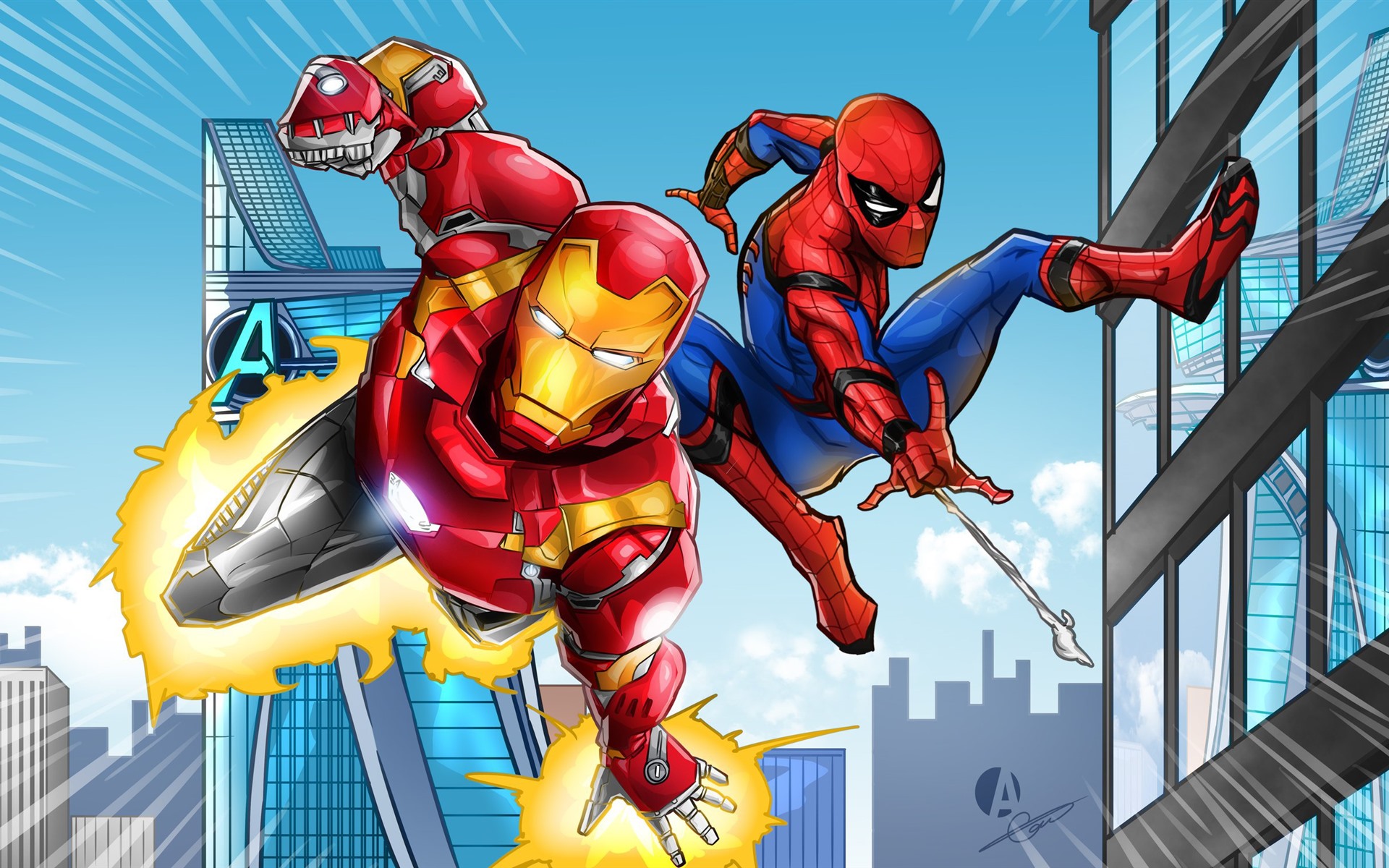 Iron Man And Spiderman Wallpapers