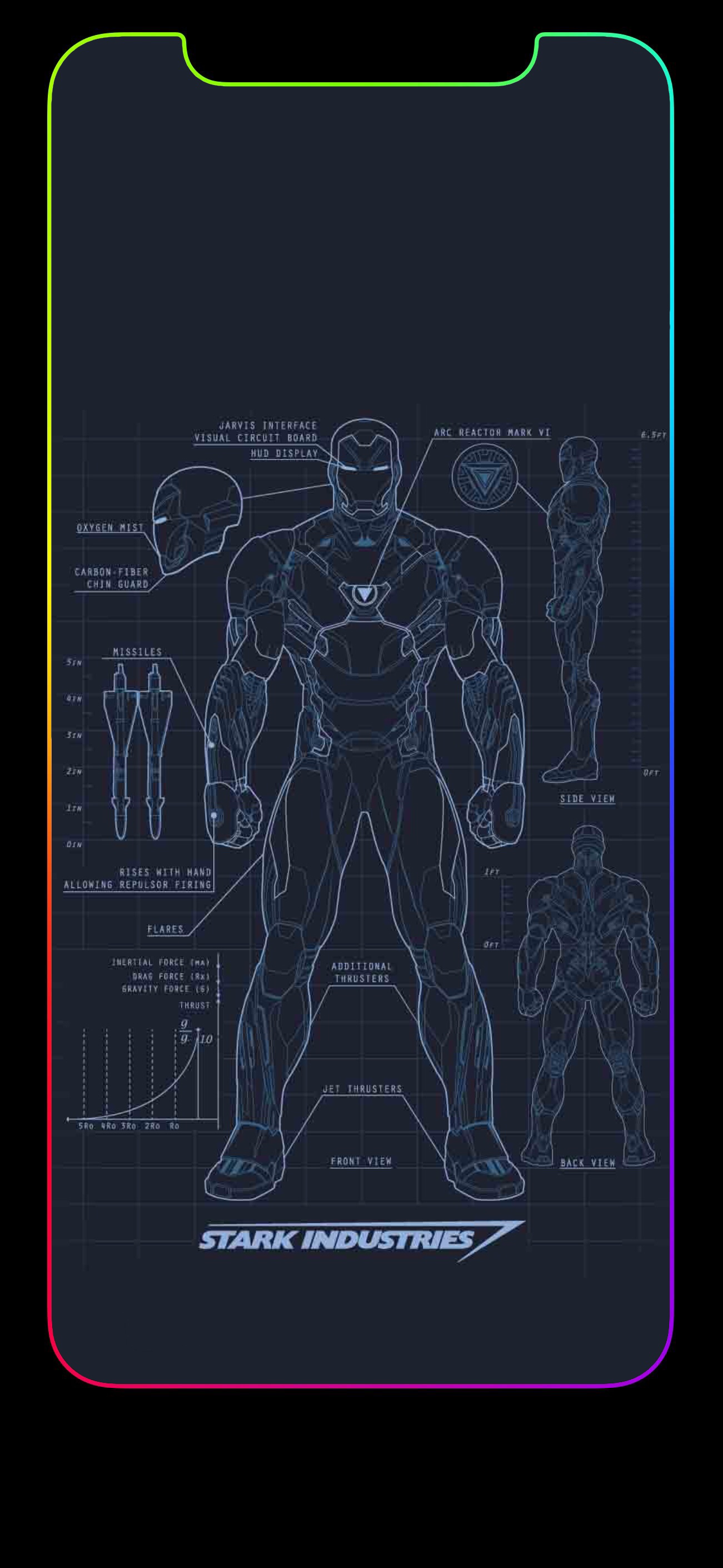 Iron Man Blueprints Wallpapers