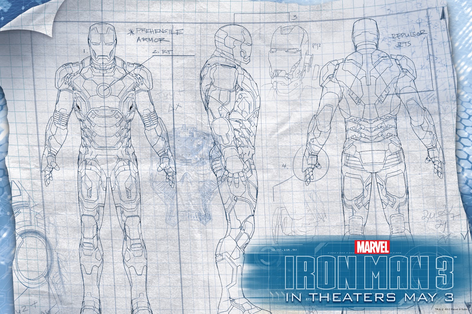 Iron Man Blueprints Wallpapers