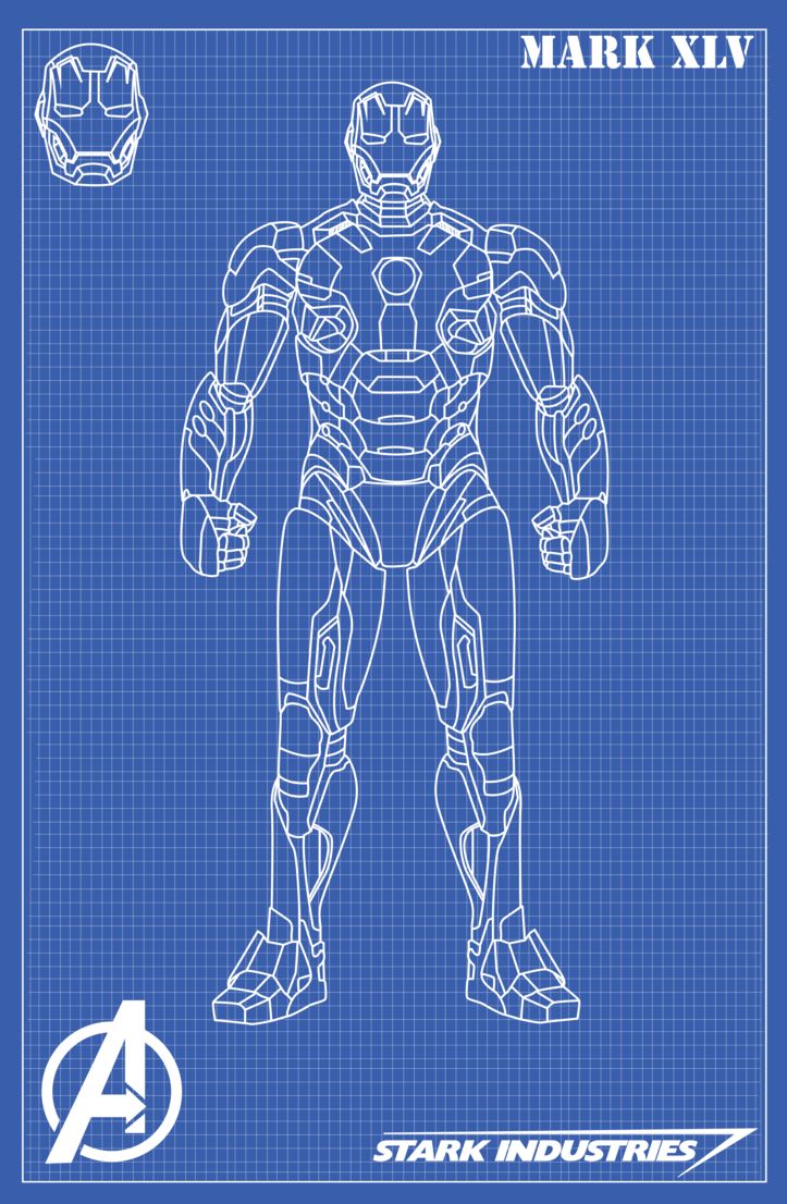 Iron Man Blueprints Wallpapers