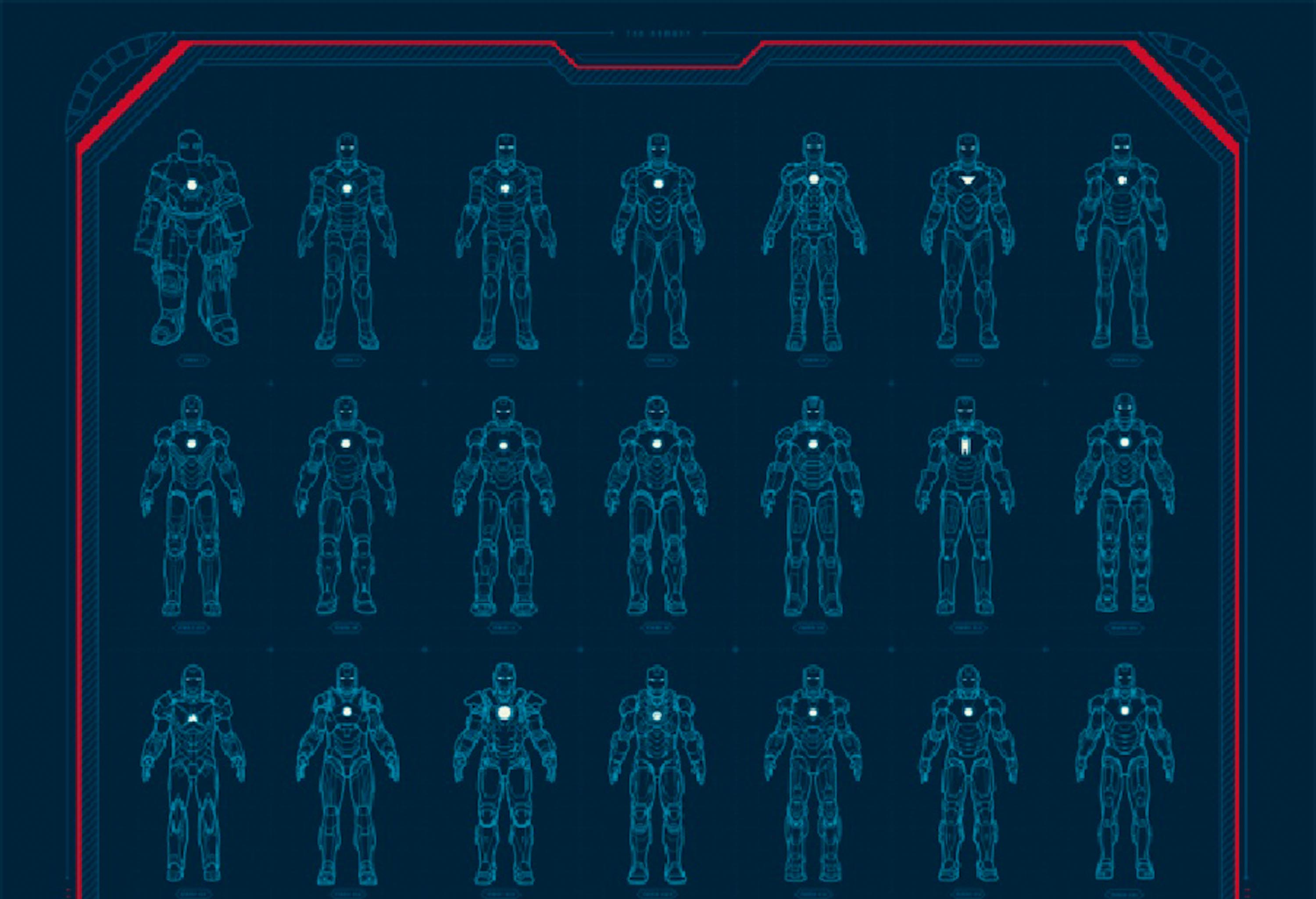 Iron Man Blueprints Wallpapers