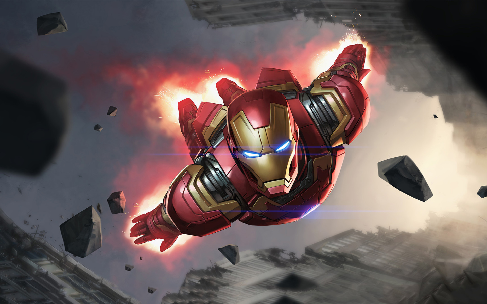 Iron Man Flying Wallpapers