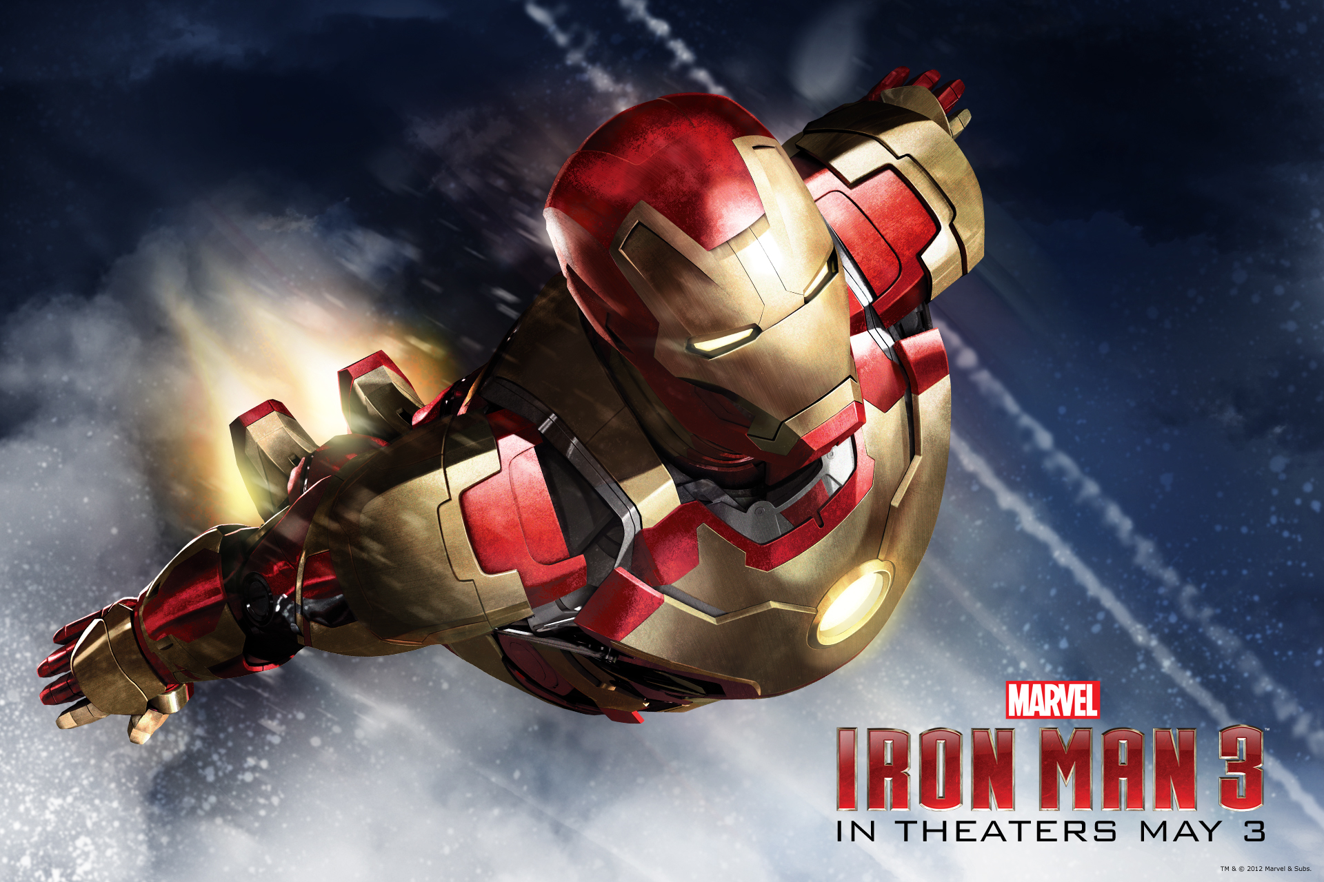 Iron Man Flying Wallpapers