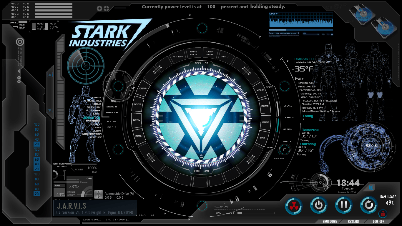 Iron Man Hud Wallpapers