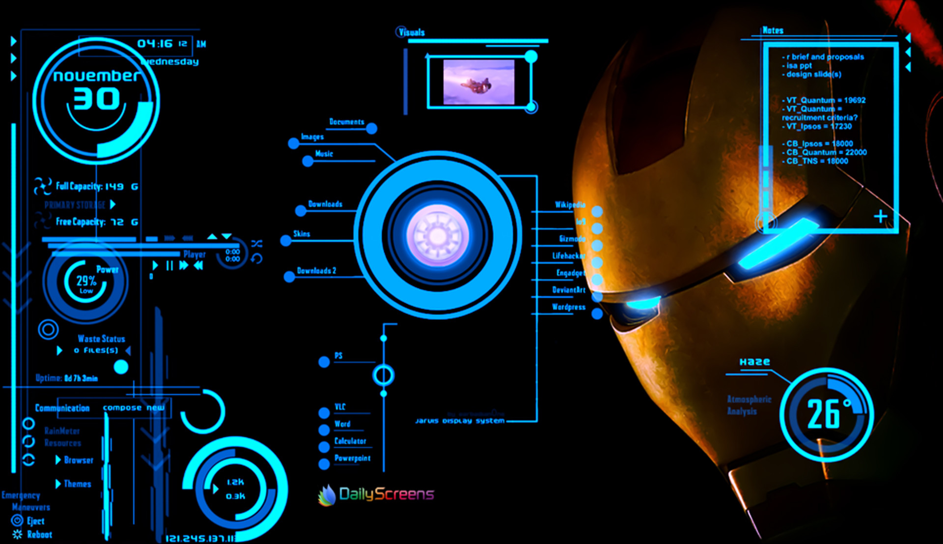 Iron Man Jarvis Hd Wallpapers