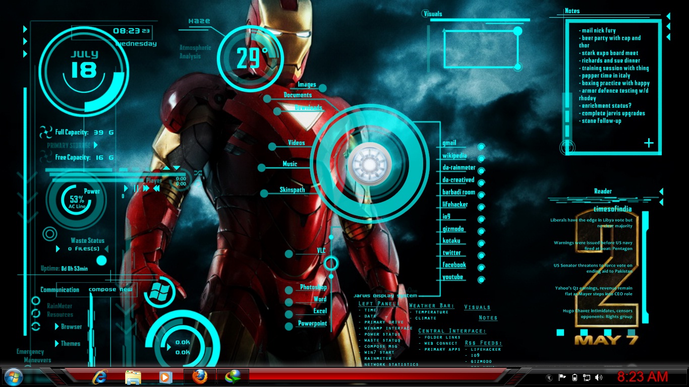 Iron Man Jarvis Hd Wallpapers