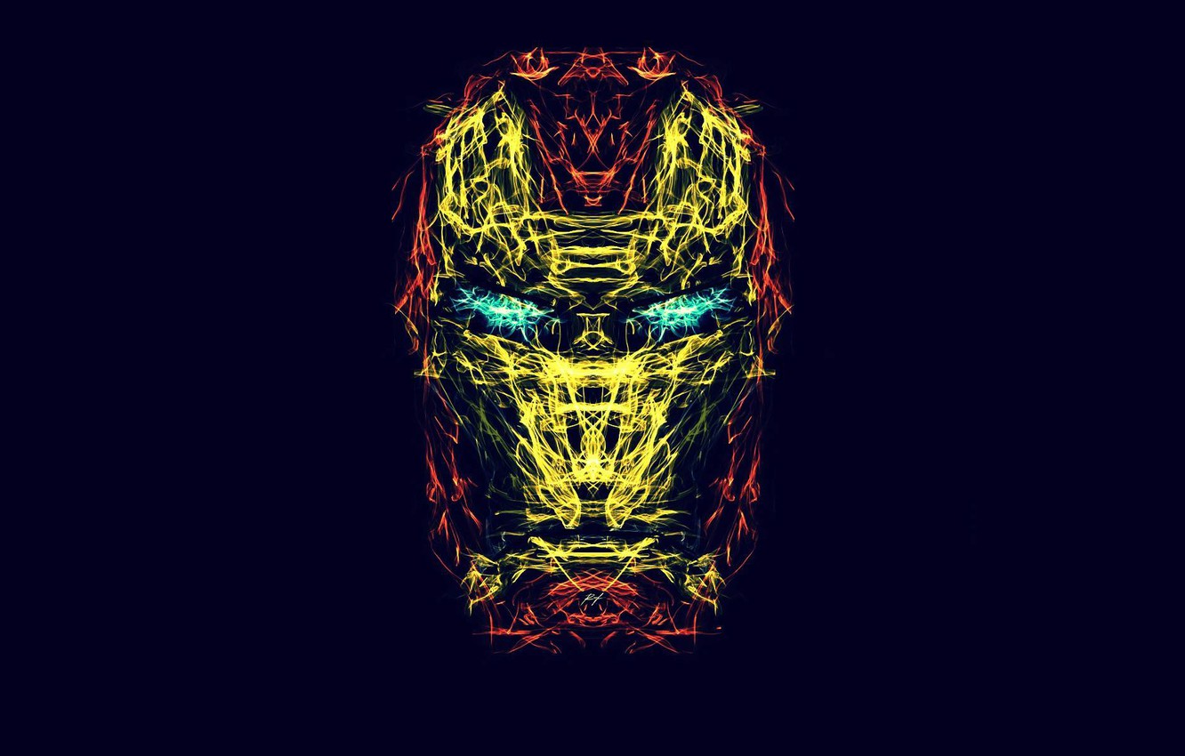 Iron Man Mask Minimal Wallpapers