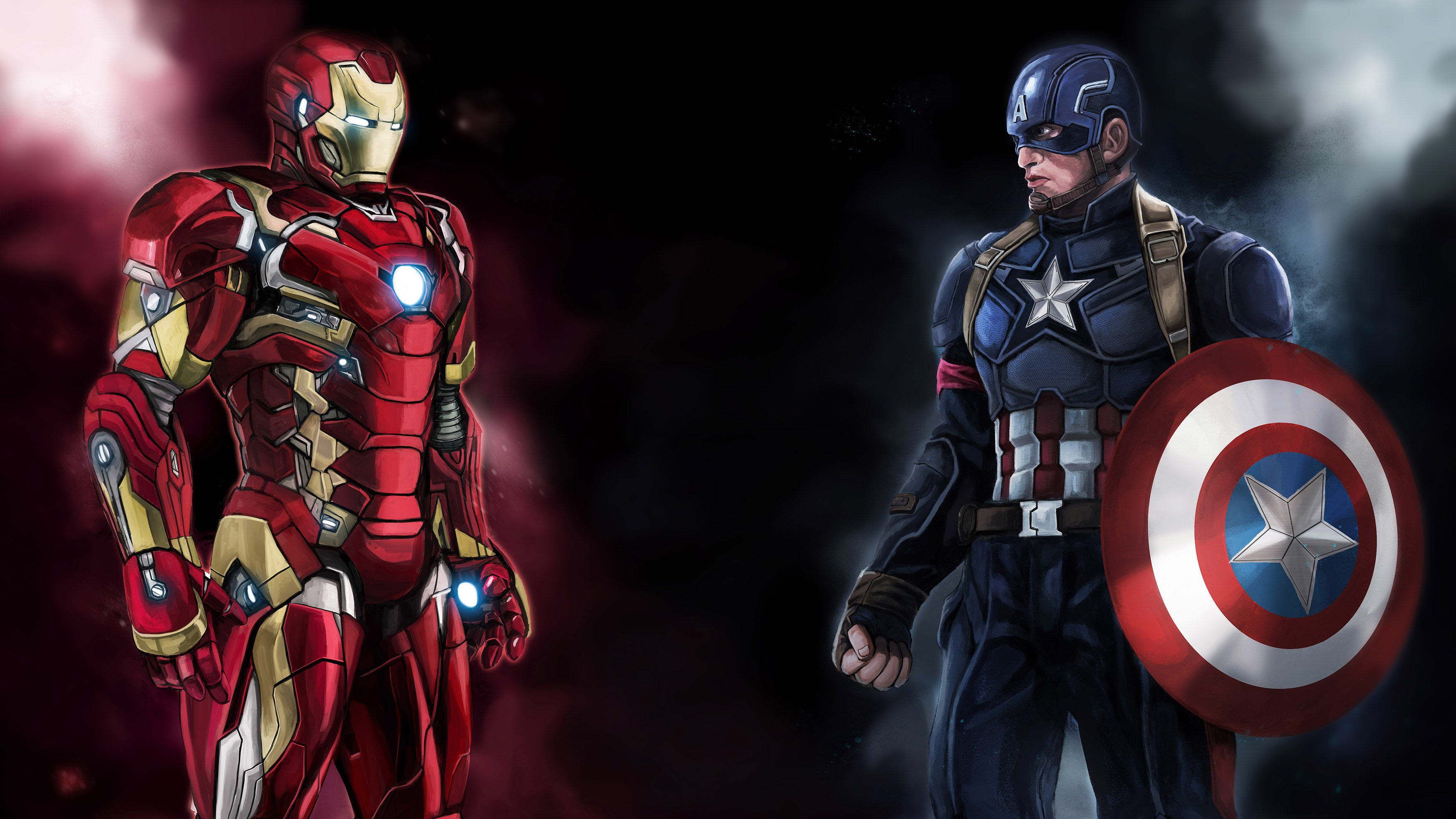 Iron Man Vs Captain America Wallpapers