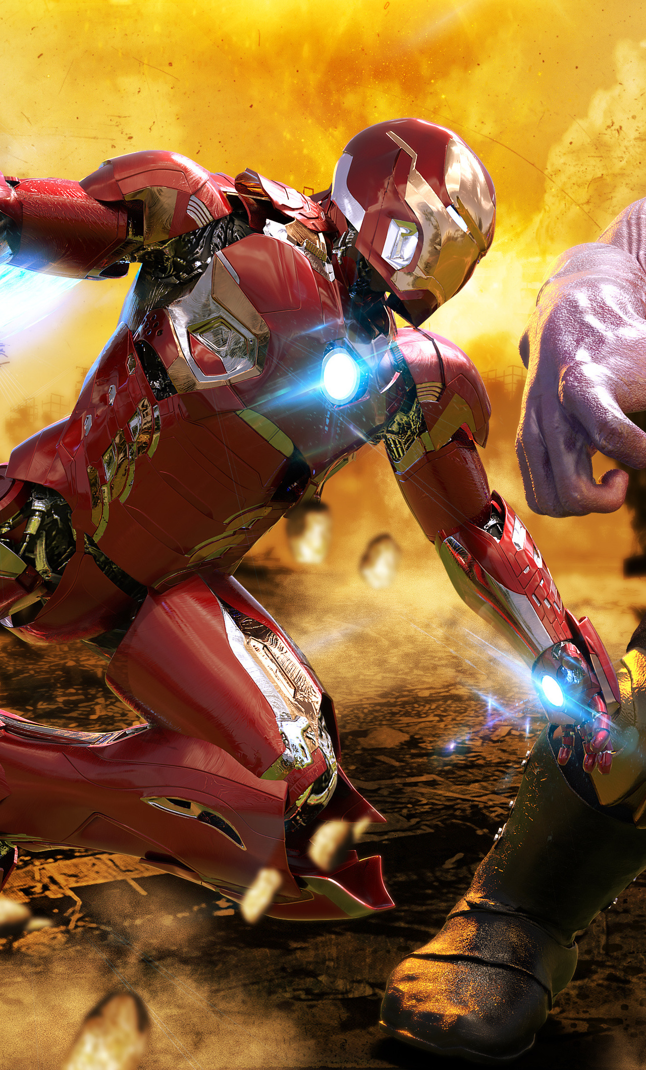 Iron Man Vs Thanos Wallpapers