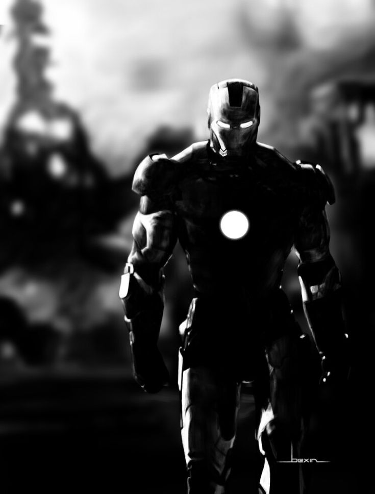 Ironman Black And White Wallpapers