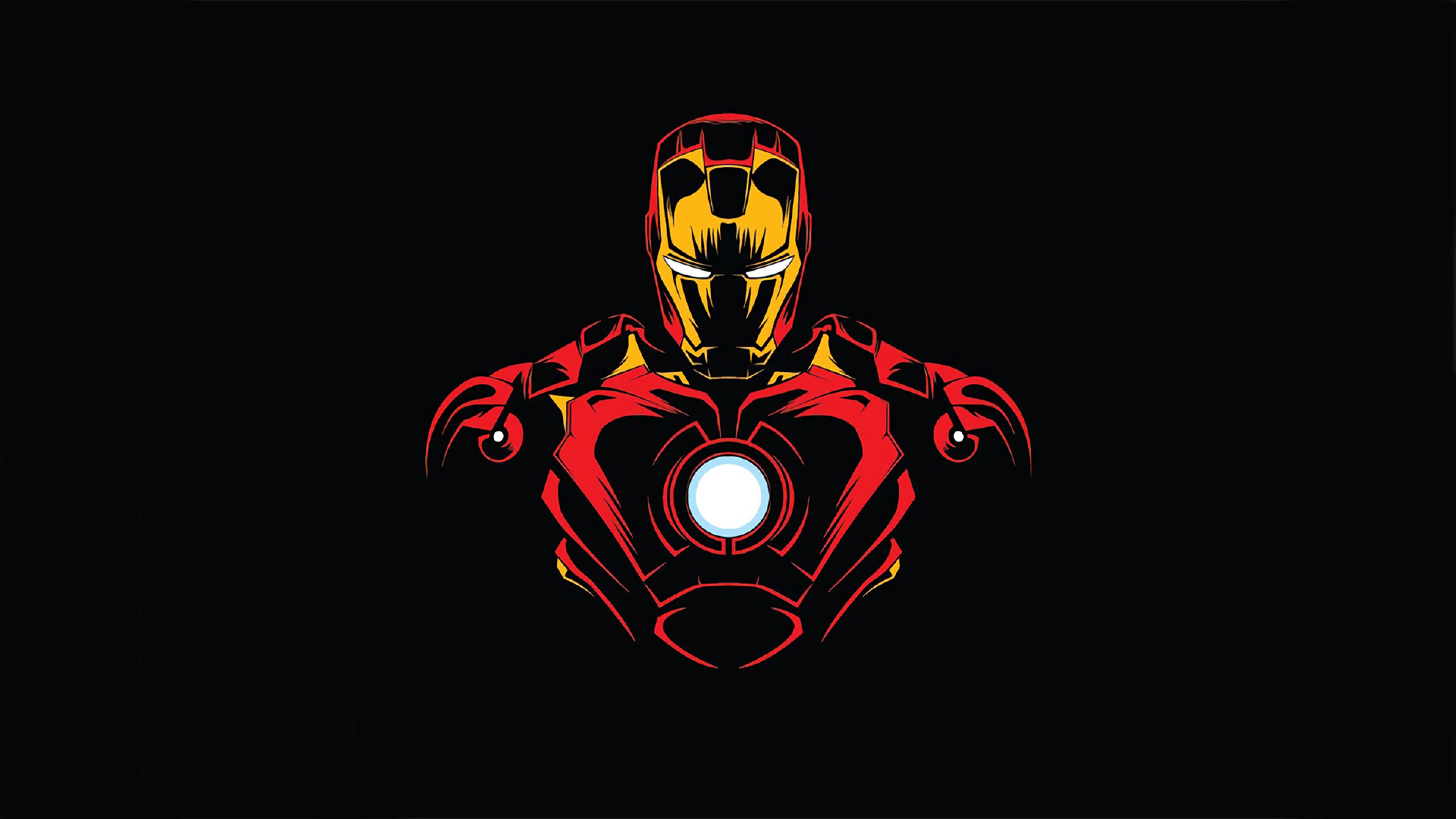 Ironman Flat Minimal Artwork Wallpapers