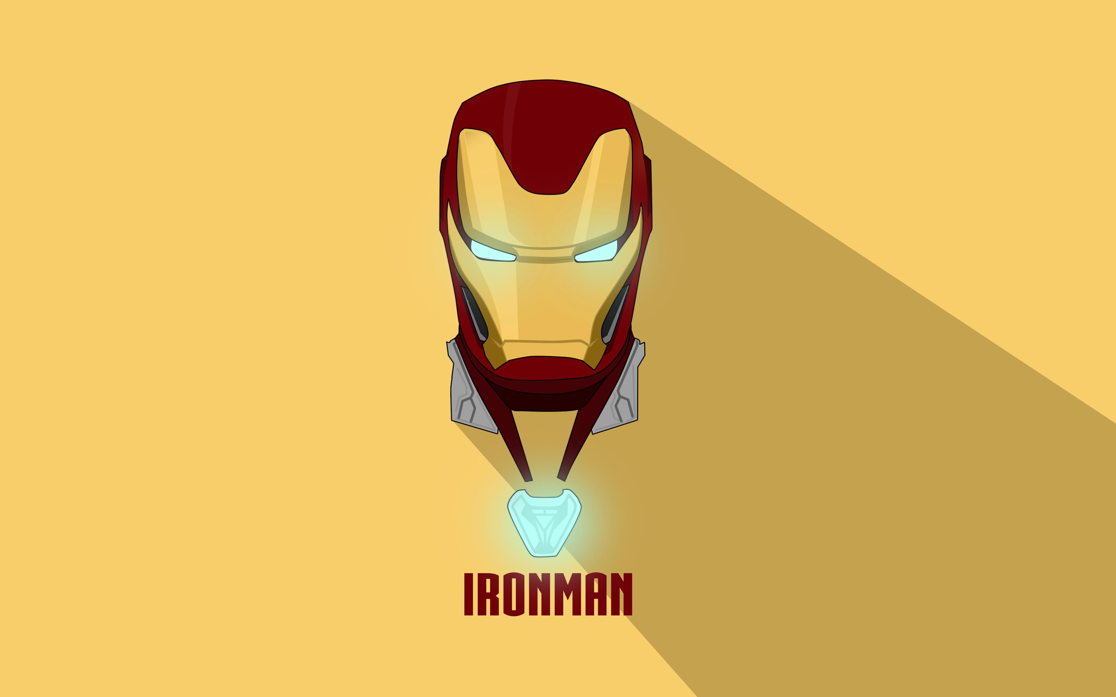 Ironman Flat Minimal Artwork Wallpapers