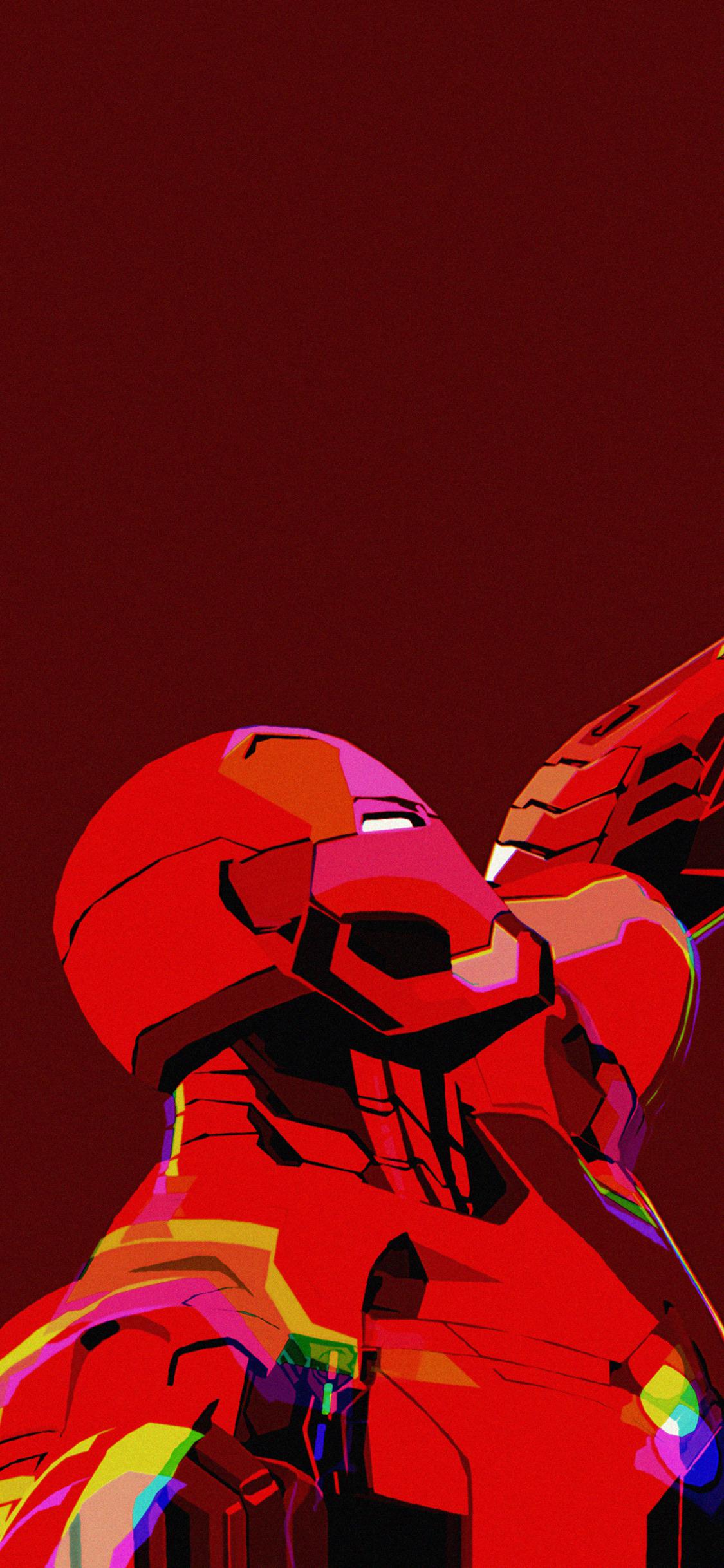 Ironman Flat Minimal Artwork Wallpapers