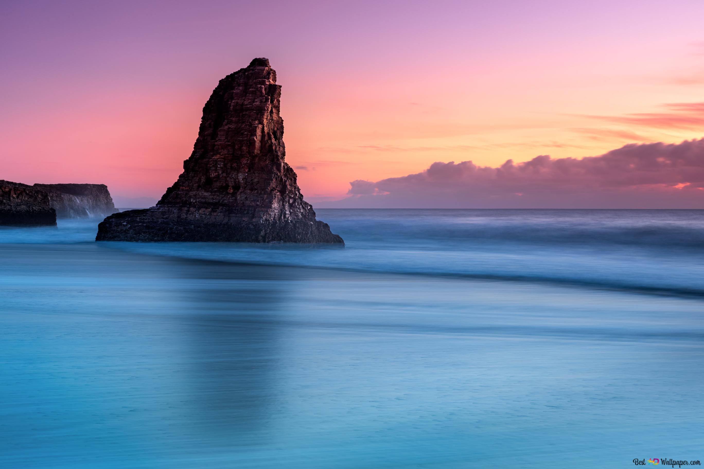 Island Rock Amazing Sunset Wallpapers