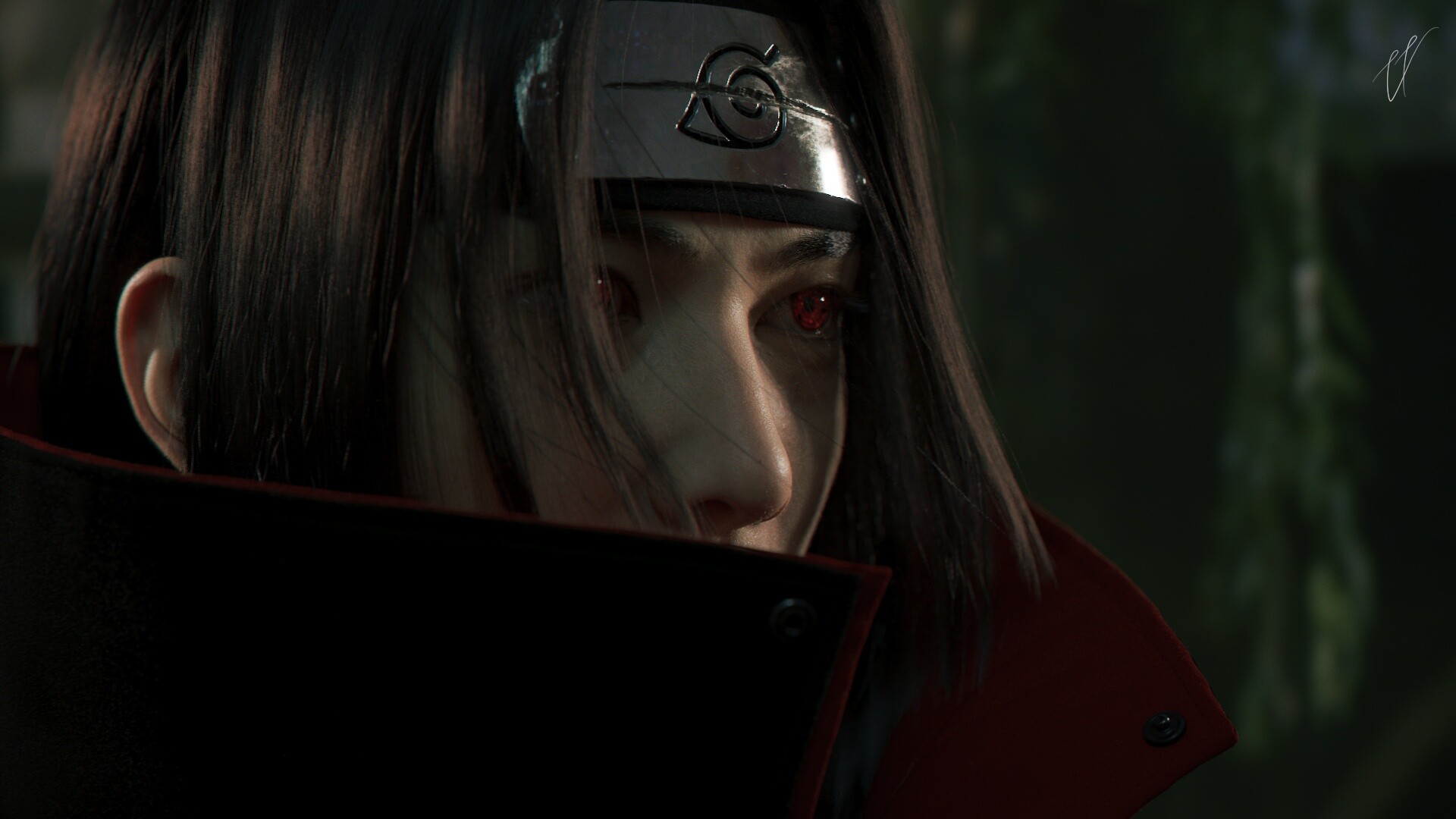 Itachi Uchiha On Pole Wallpapers