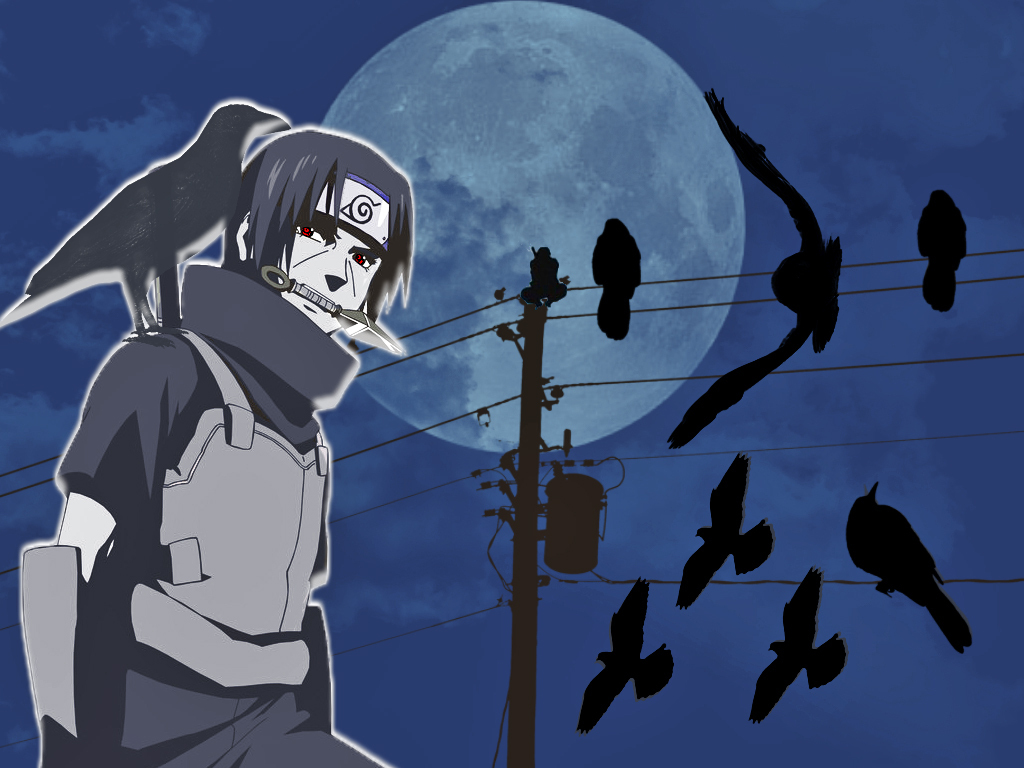 Itachi Uchiha On Pole Wallpapers