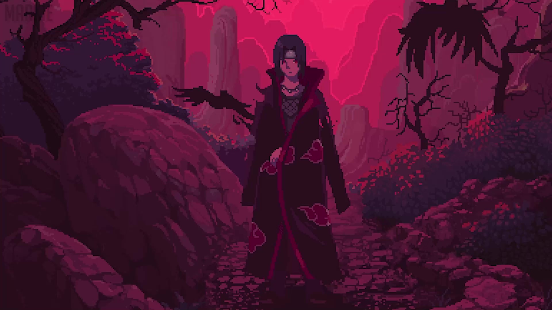 Itachi Uchiha On Pole Wallpapers