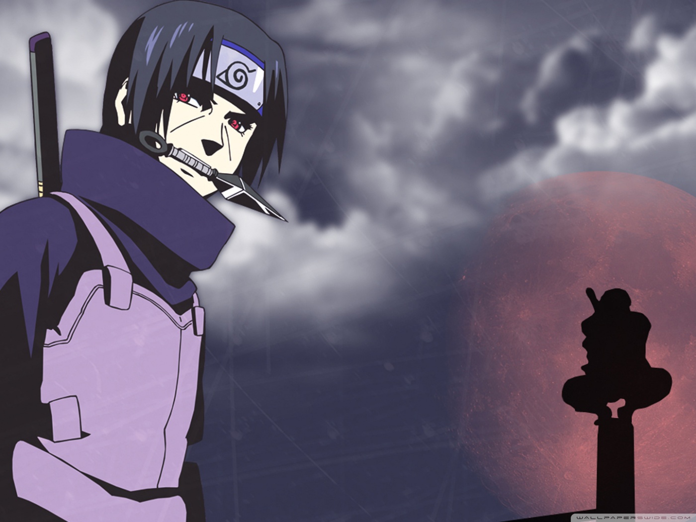 Itachi Uchiha On Pole Wallpapers