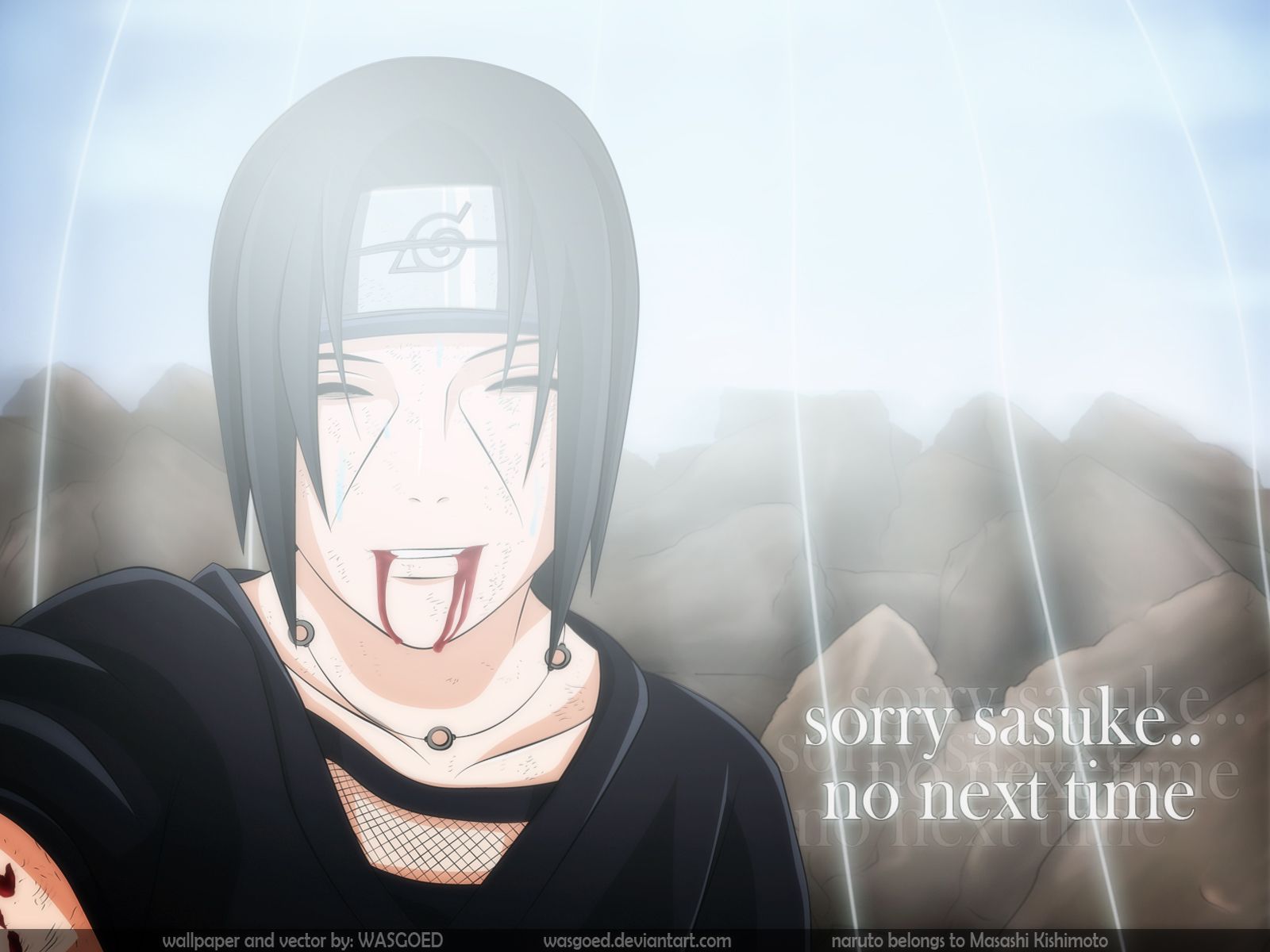 Itachi Uchiha On Pole Wallpapers