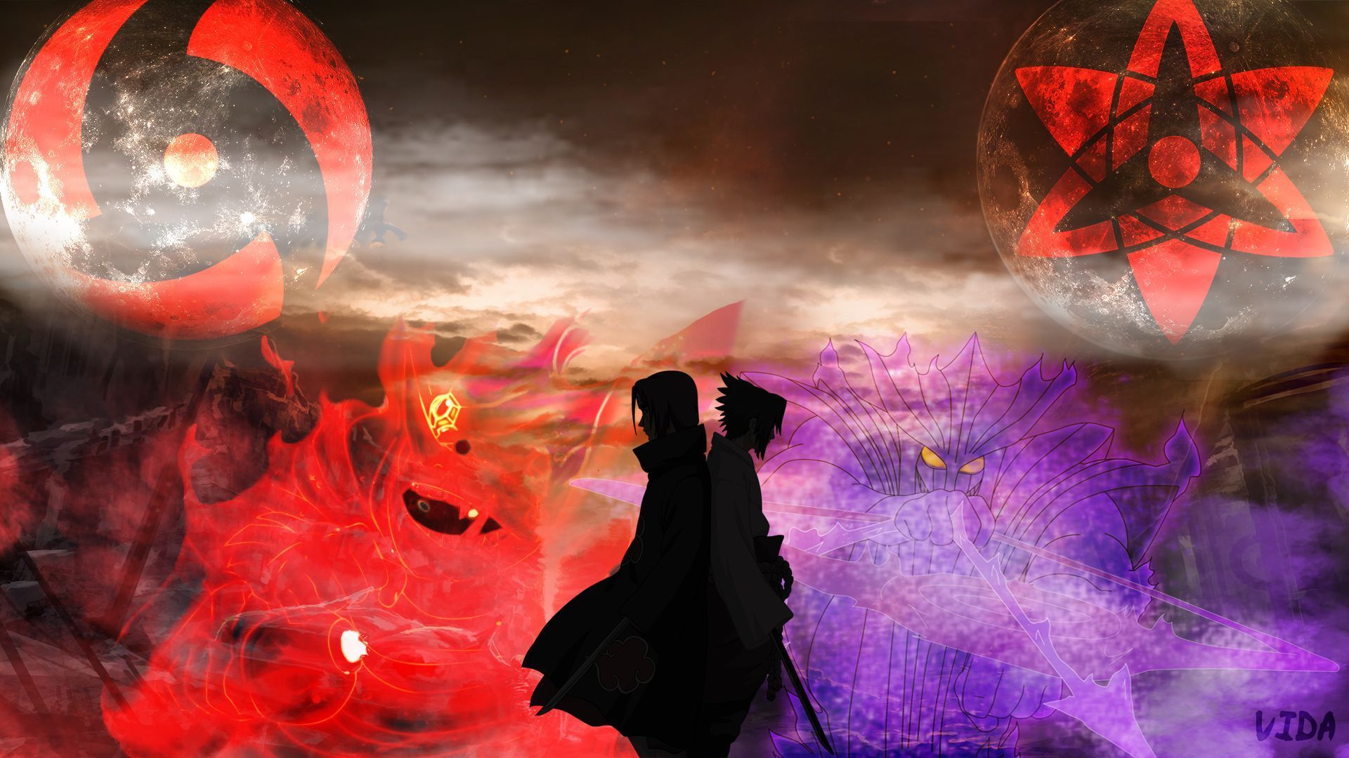 Itachi Vs Sasuke 4K Naruto Wallpapers