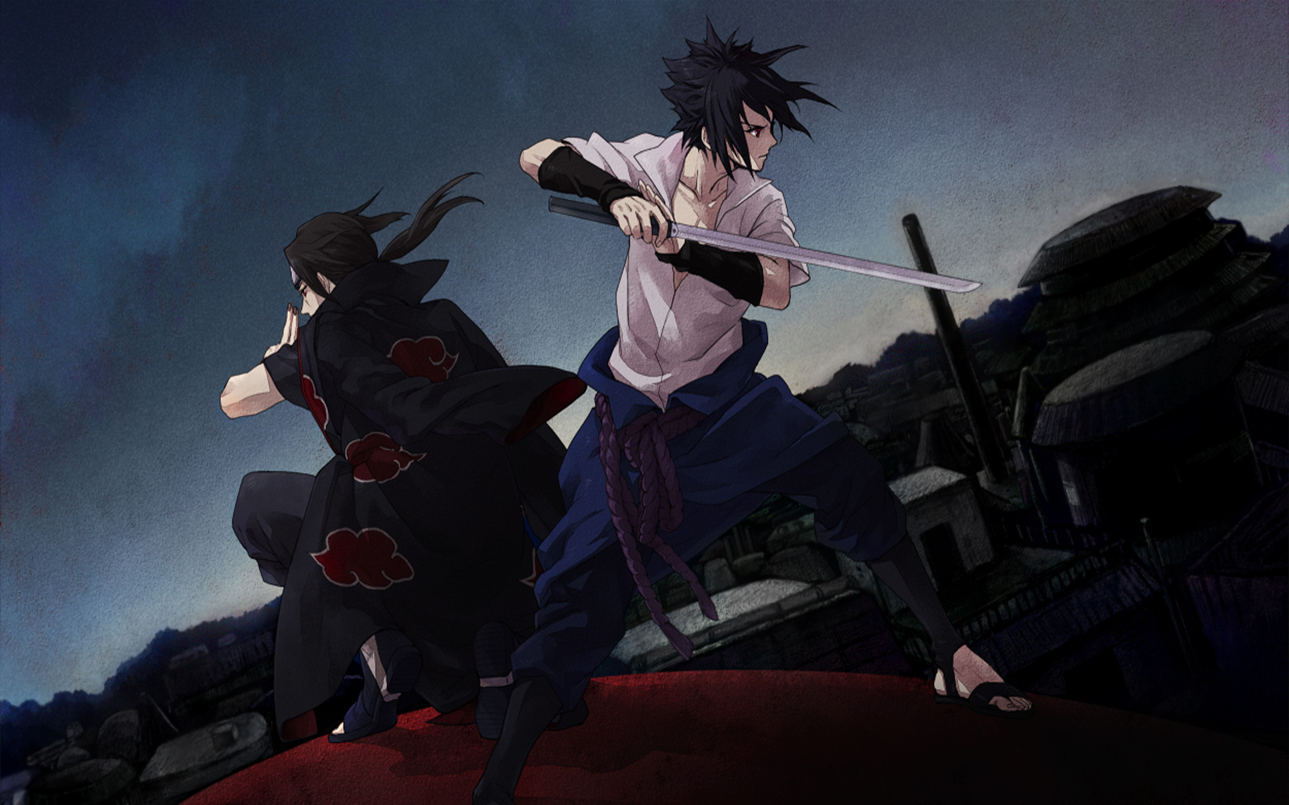 Itachi Vs Sasuke 4K Naruto Wallpapers