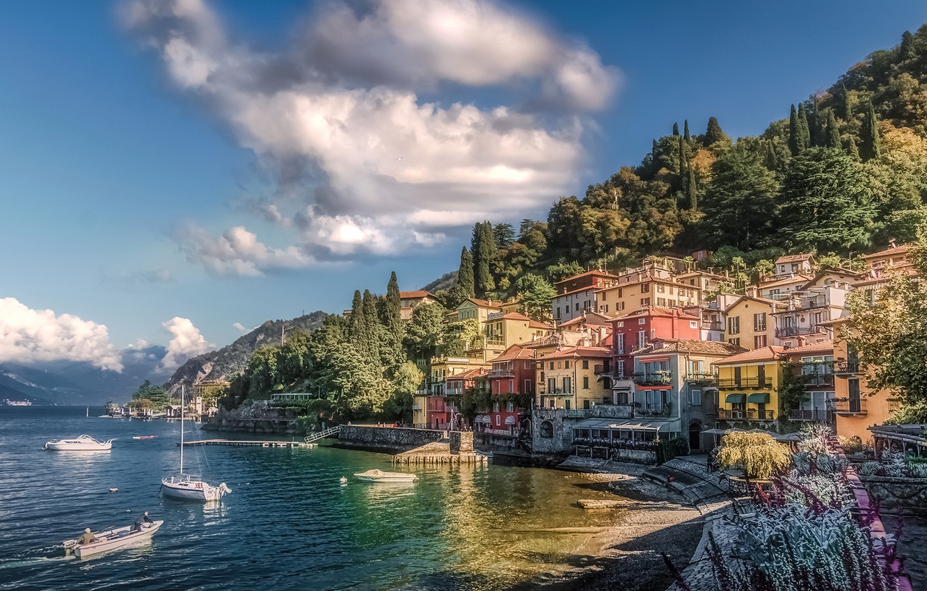 Italy Lake House Wallpapers