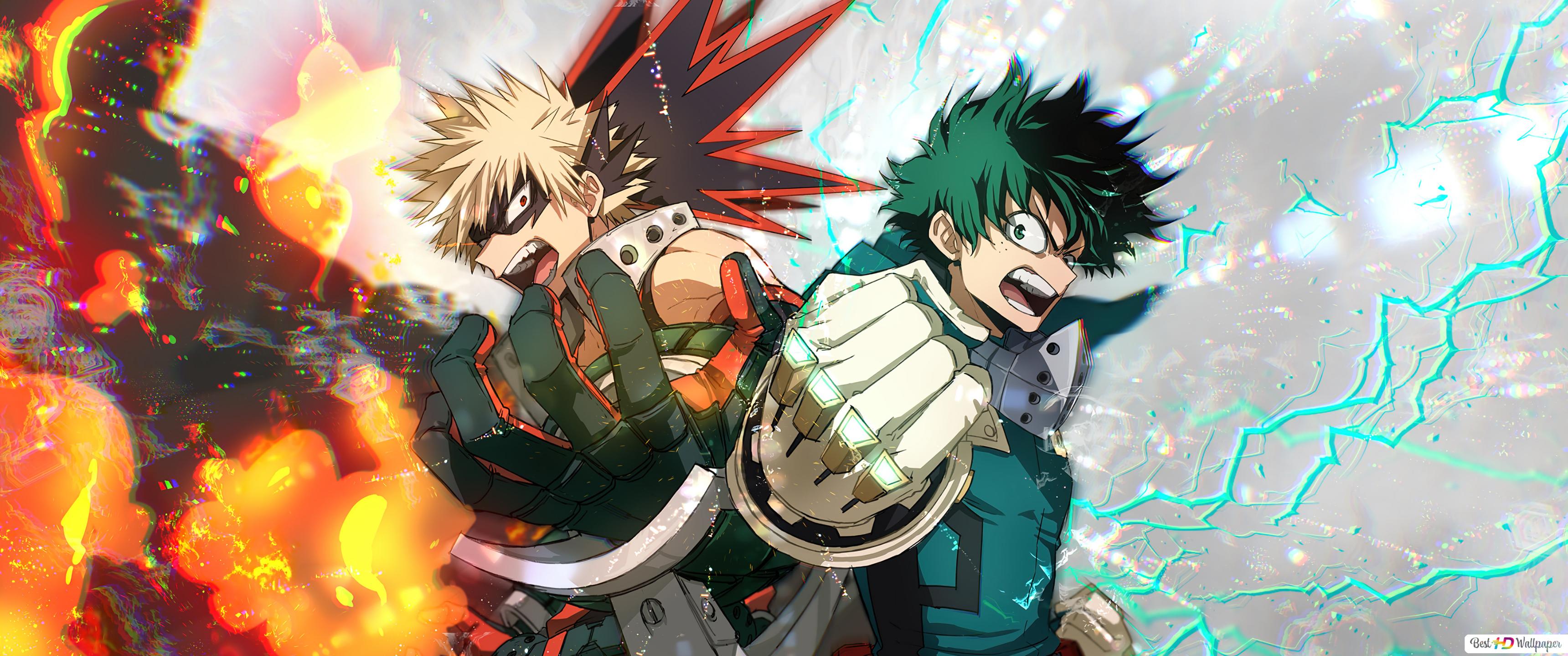 Izuku Midoriya V Katsuki Bakugou Art Wallpapers