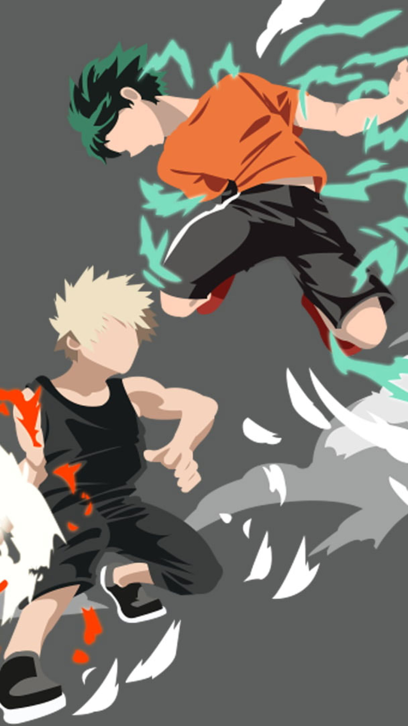 Izuku Midoriya V Katsuki Bakugou Art Wallpapers