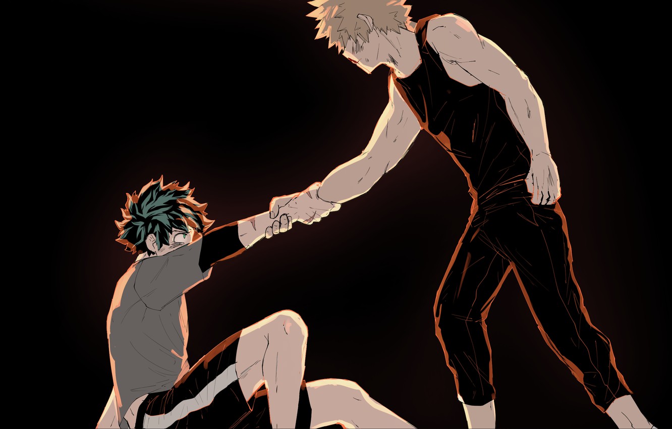 Izuku Midoriya V Katsuki Bakugou Art Wallpapers