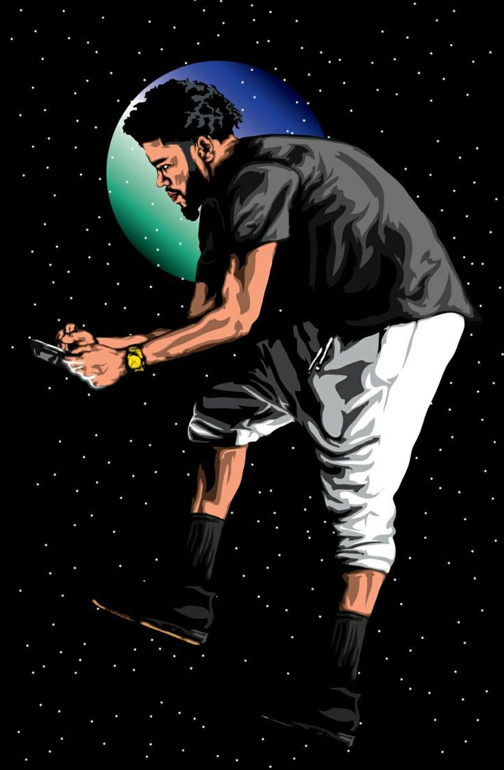 J Cole Cartoon Wallpapers