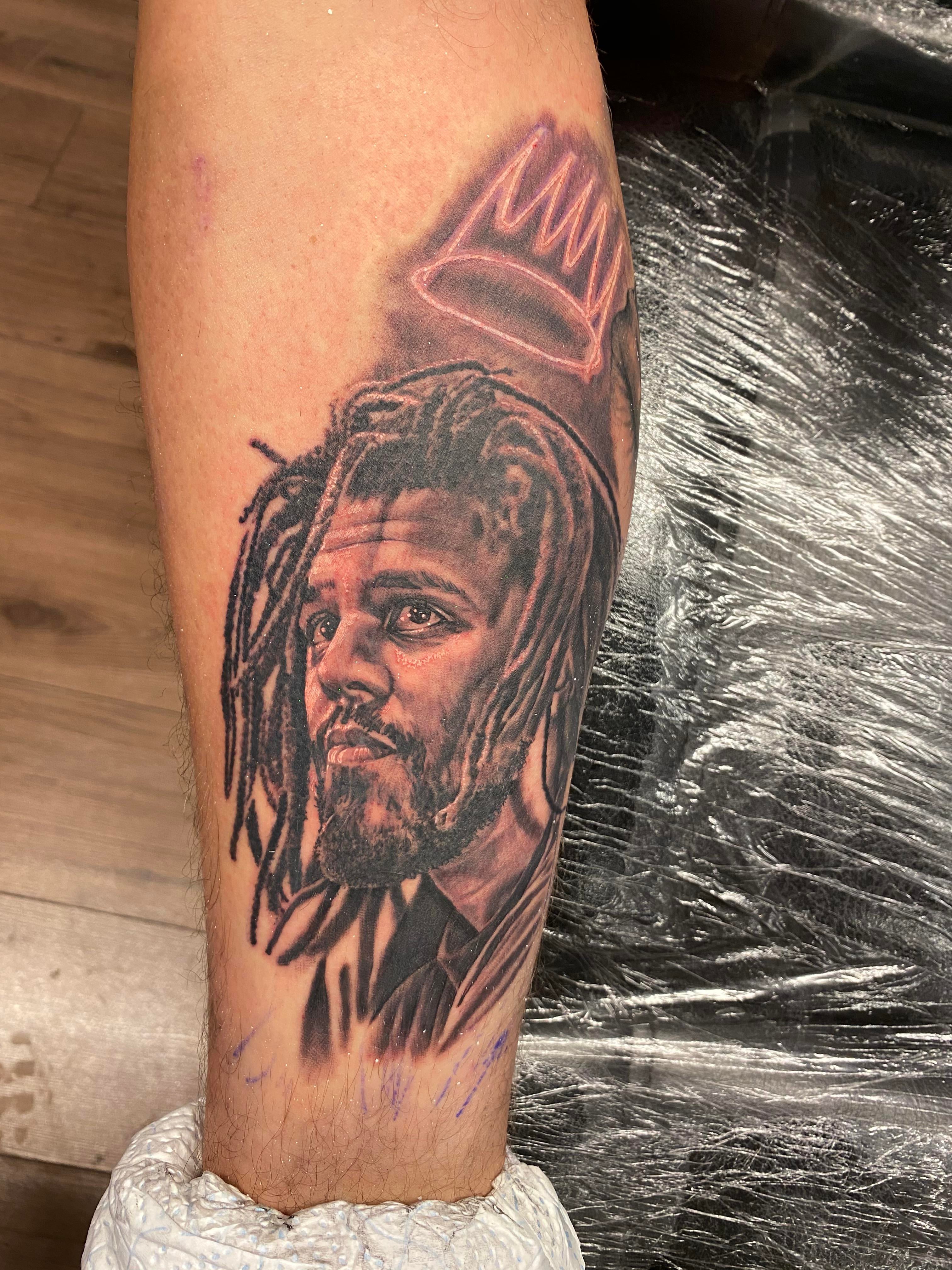 J Cole Crown Tattoo Wallpapers