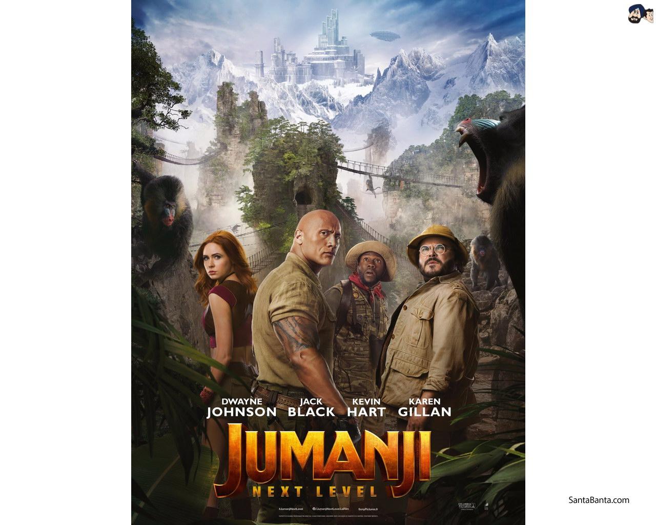 Jack Black And Karen Gillan In Jumanji The Next Level Wallpapers