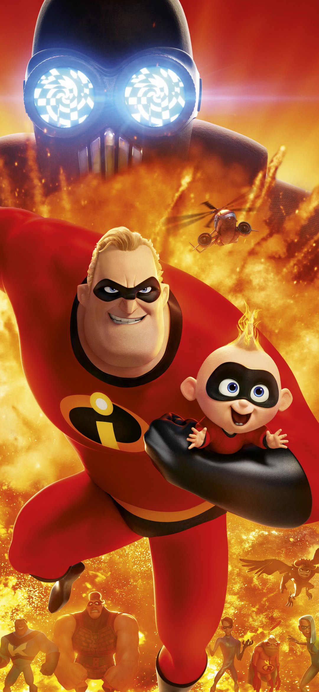 Jack Jack Parr And Elastigirl The Incredibles 2 Wallpapers