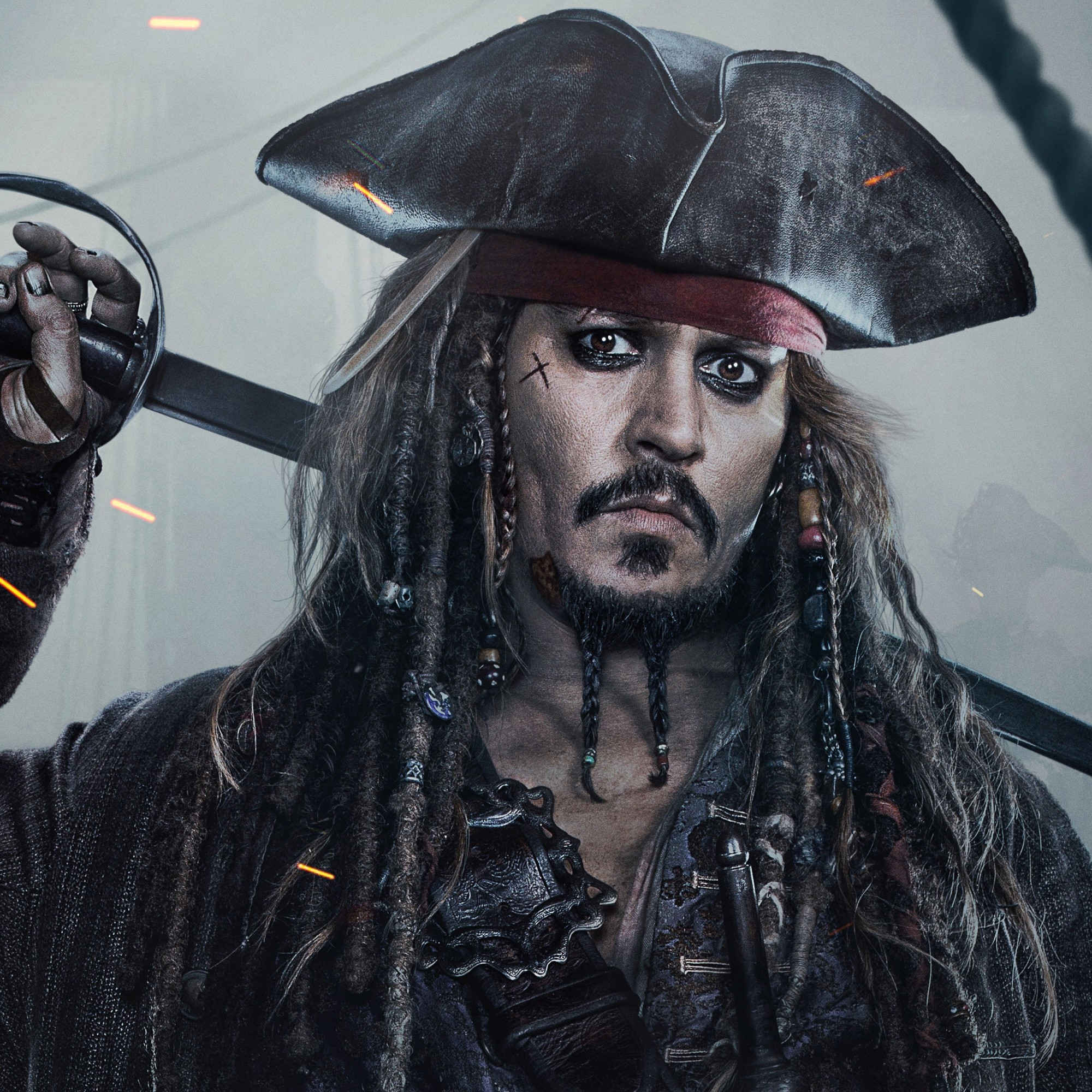 Jack Sparrow In Pirates Of The Caribbean Dead Men Tell No Tales Wallpapers