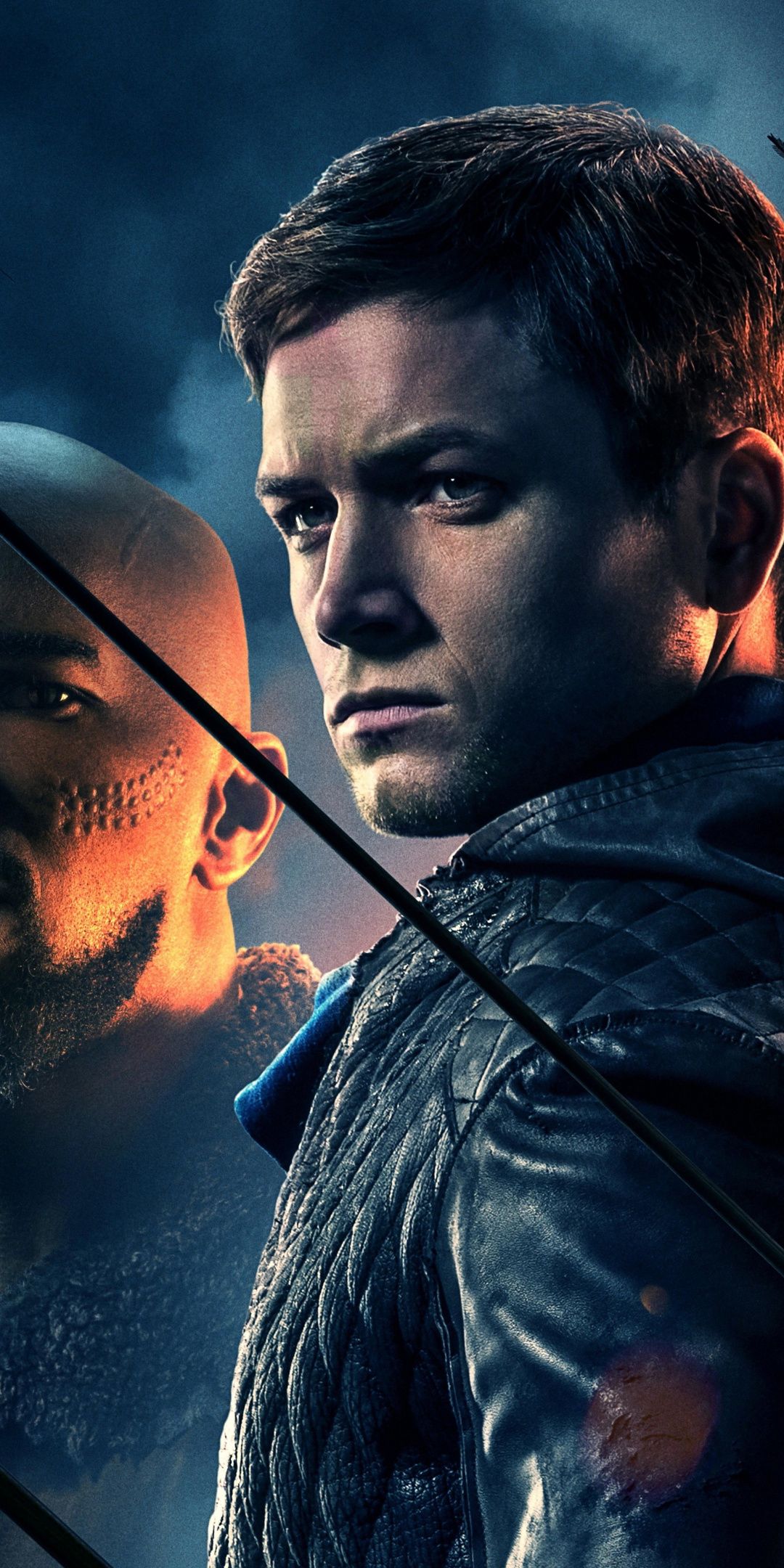 Jamie Foxx &Amp; Taron Egerton From Robin Hood Wallpapers