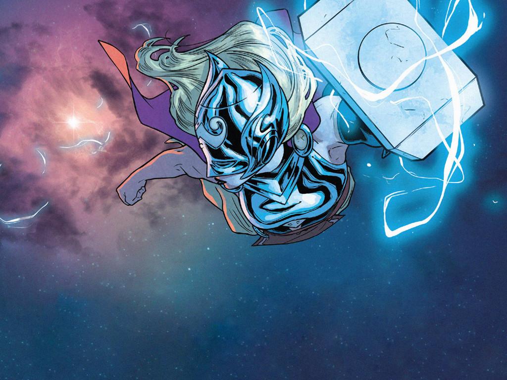 Jane Foster Lifting Mjolnir Art Wallpapers