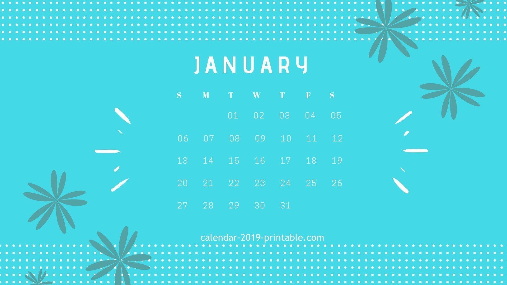 January 2019 Calendar Wallpapers