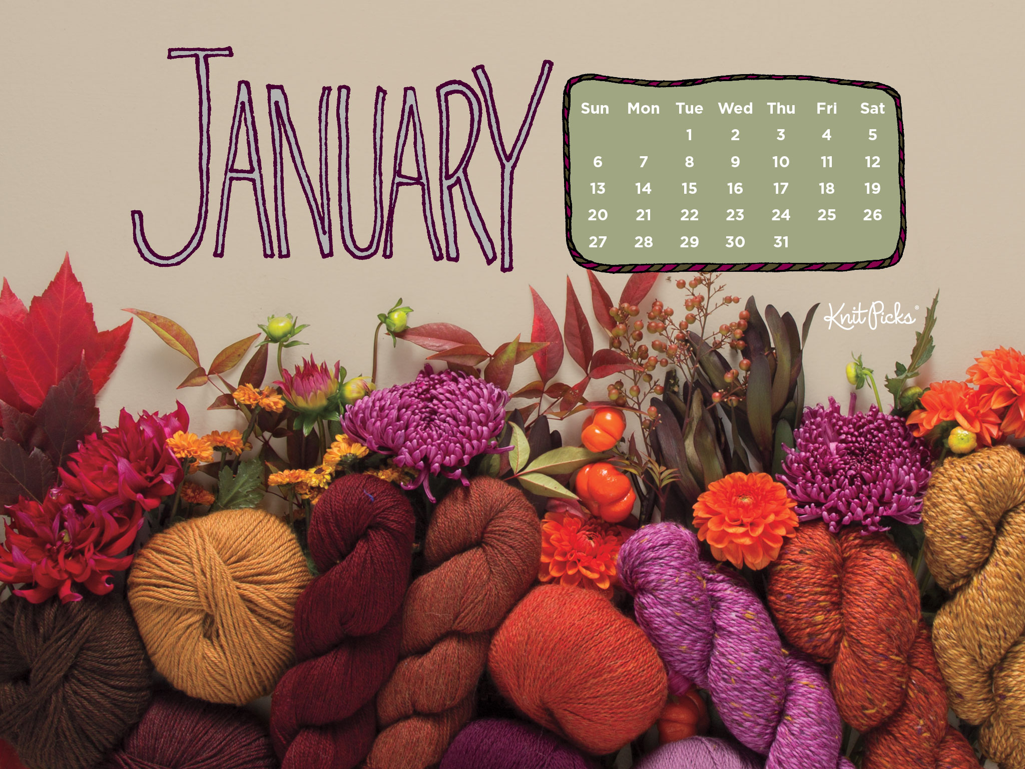 January 2019 Calendar Wallpapers