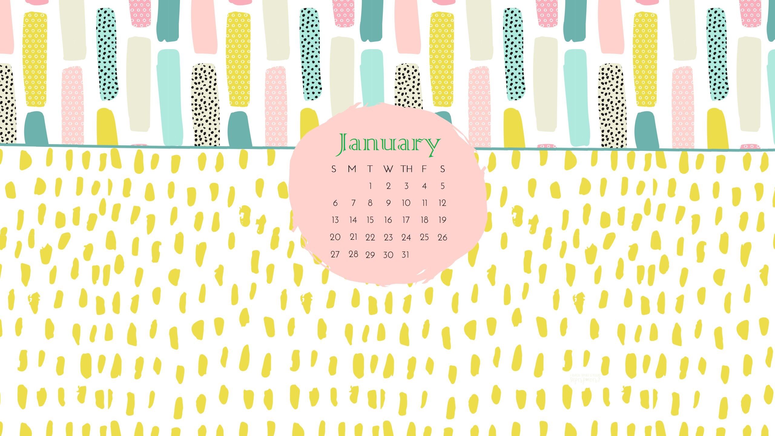 January 2019 Calendar Wallpapers