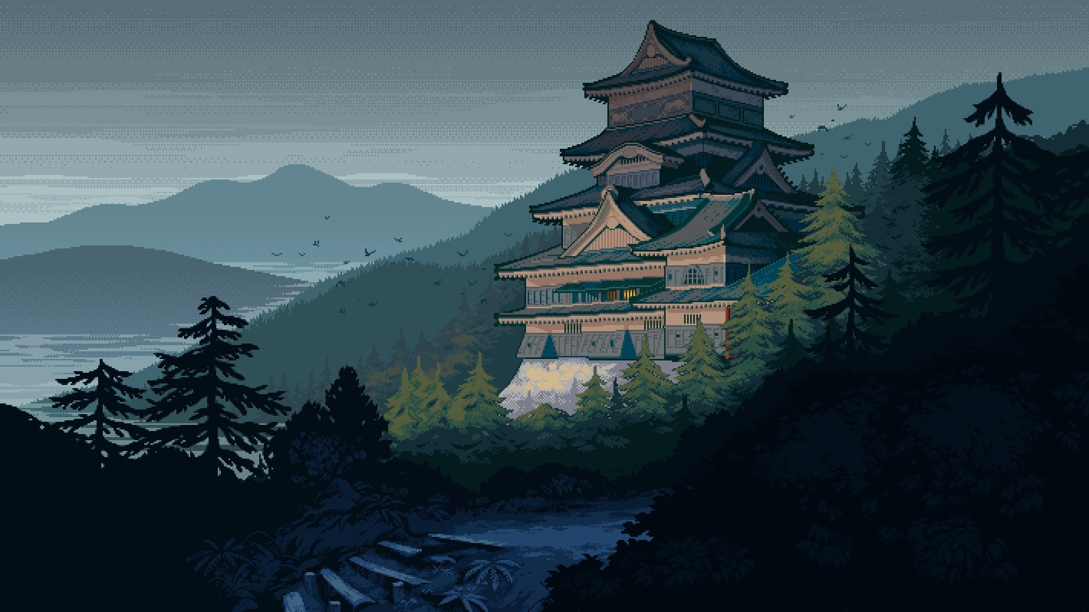 Japan Pixel Art Wallpapers