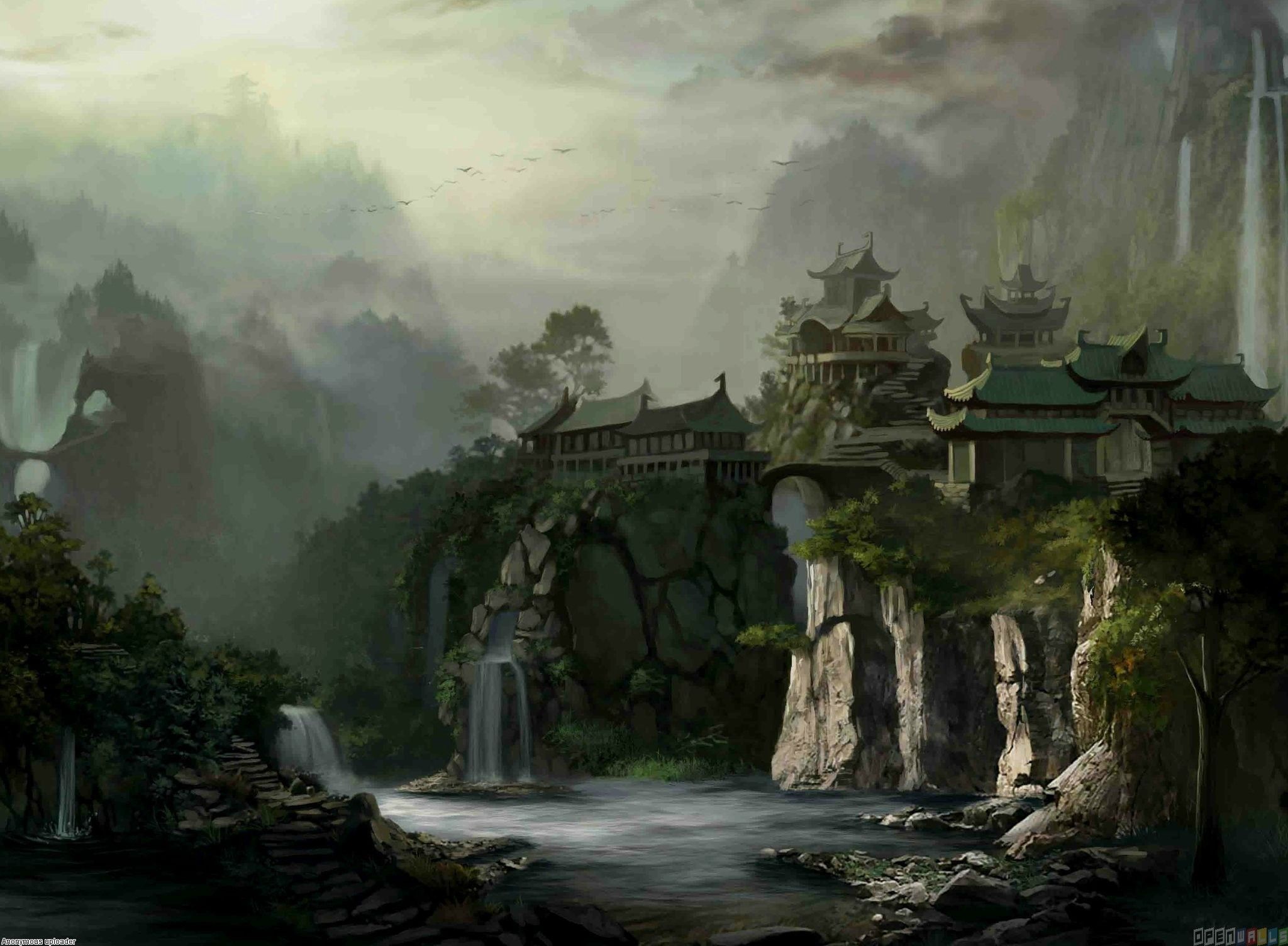 Japanese Castle Art Wallpapers