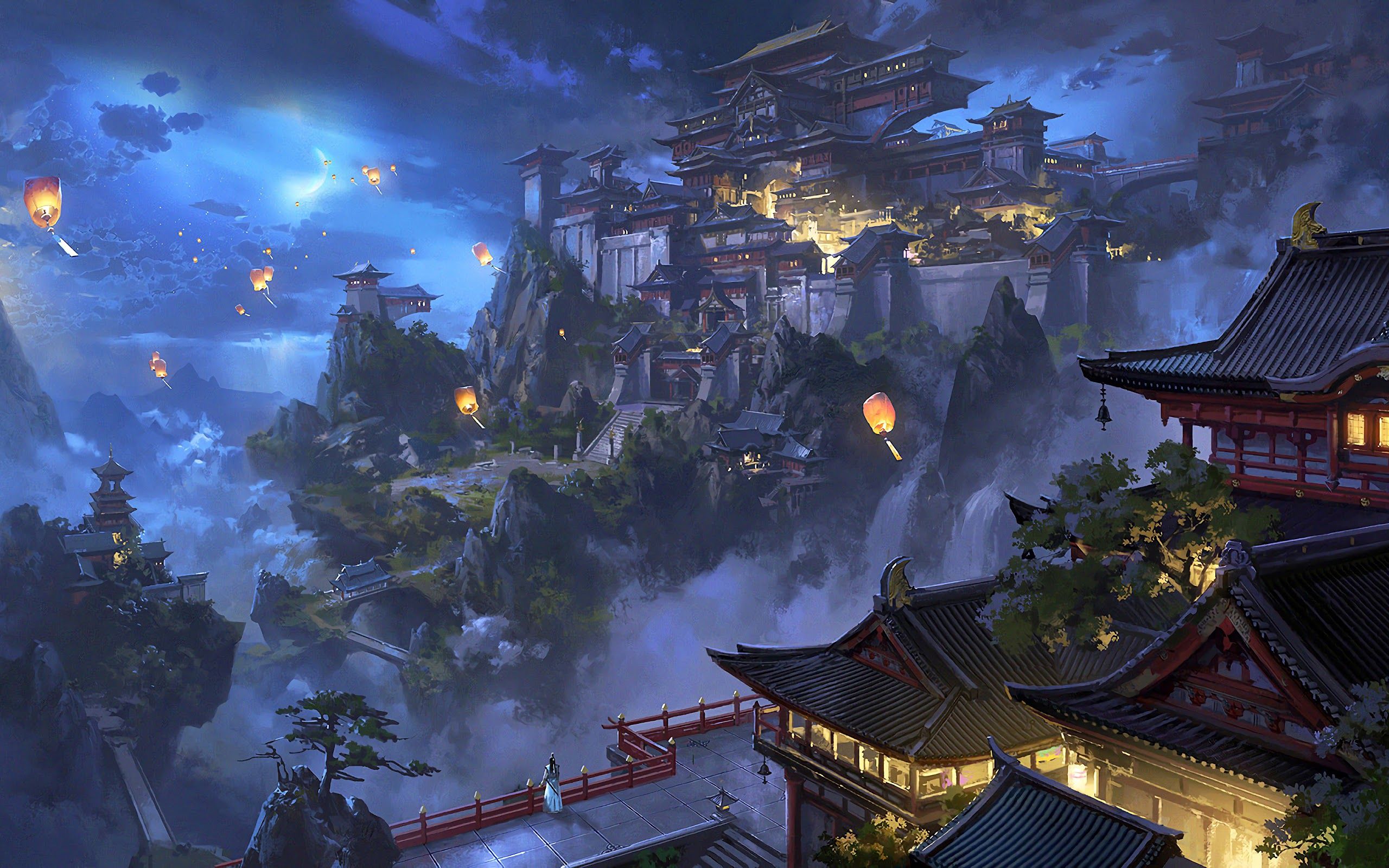 Japanese Castle Art Wallpapers