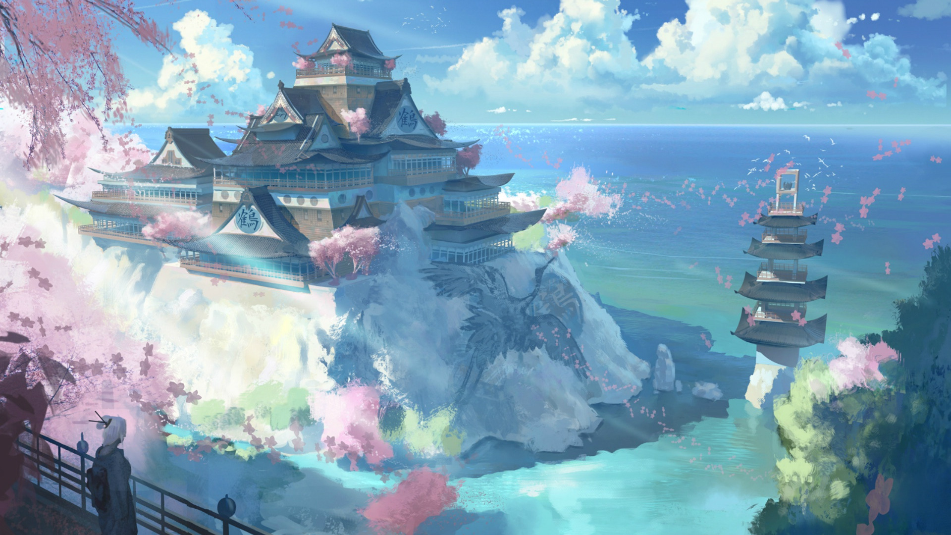 Japanese Castle Art Wallpapers