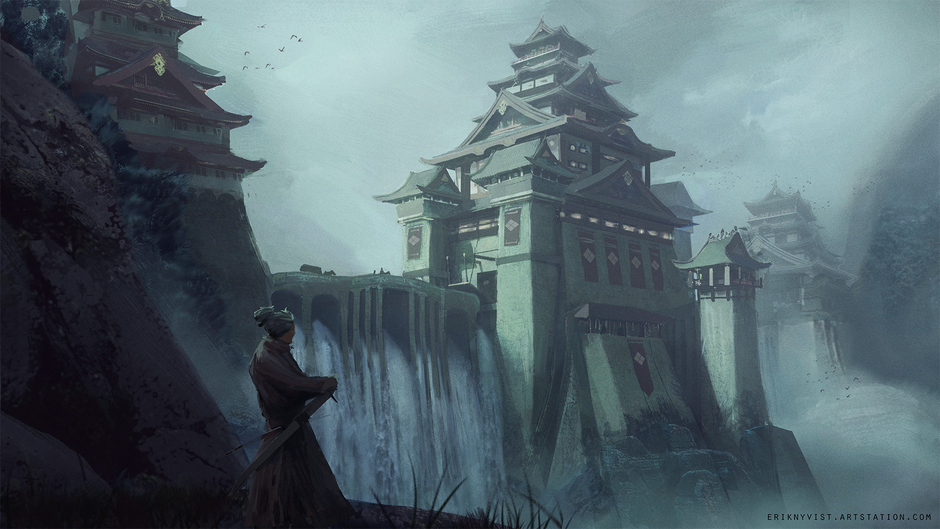 Japanese Castle Art Wallpapers