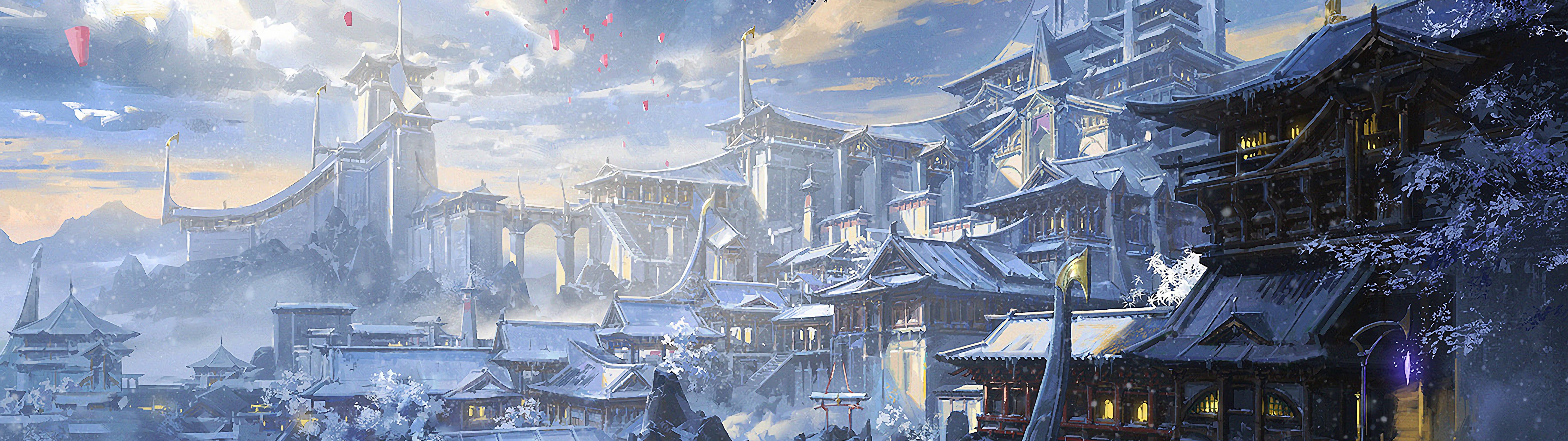 Japanese Castle Art Wallpapers