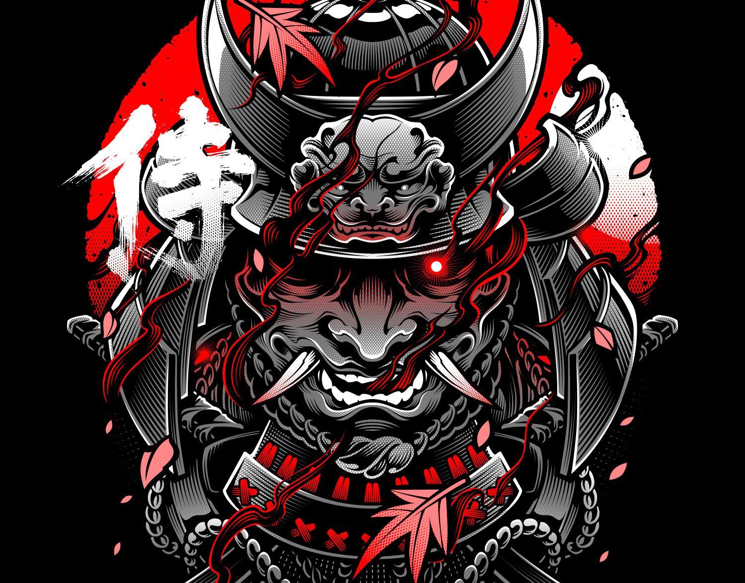 Japanese Demon Samurai Mask Wallpapers