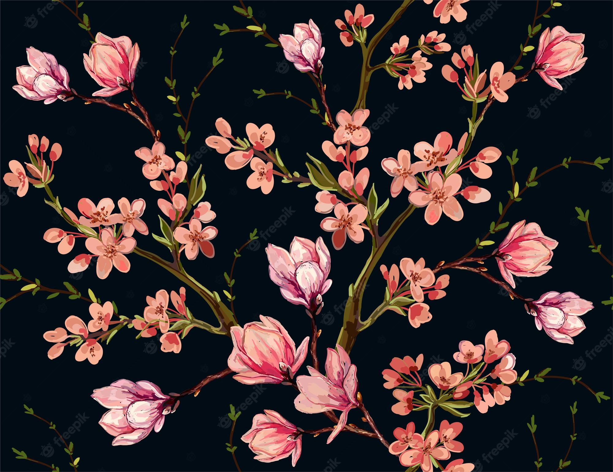 Japanese Floral Art Wallpapers