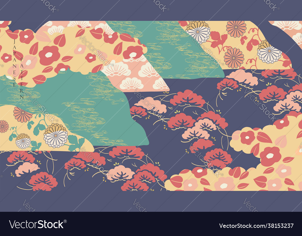 Japanese Floral Background